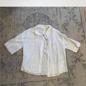 H&M Casual White Button Down Shirt